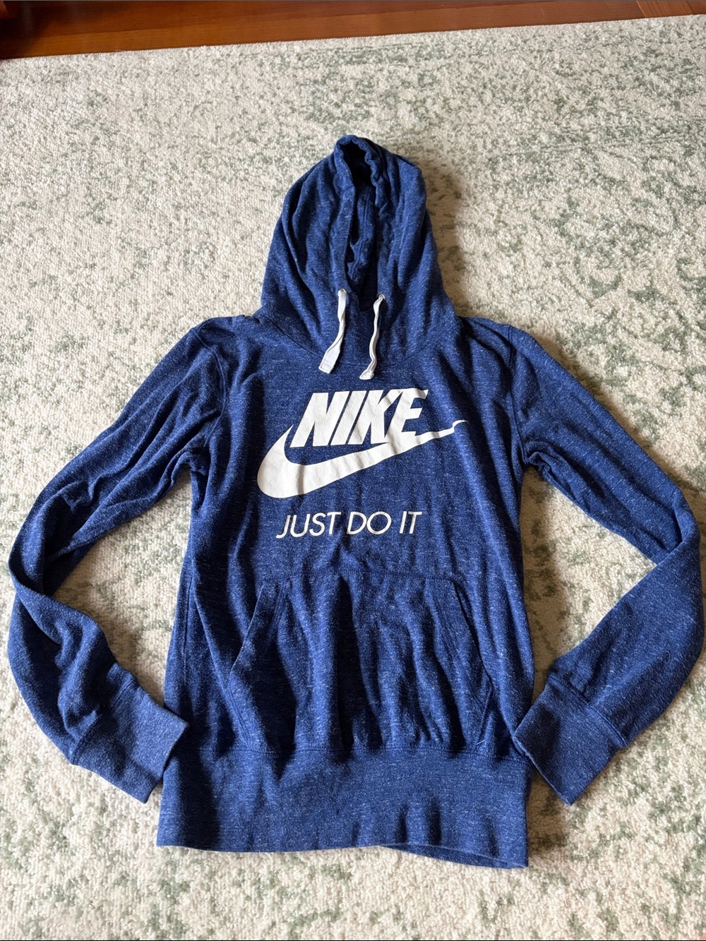 Nike Navy Blue Logo Pullover Hoodie